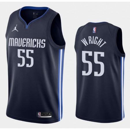 Herren NBA Dallas Mavericks Trikot Delon Wright 55 Jordan Brand 2020-2021 Statement Edition Swingman
